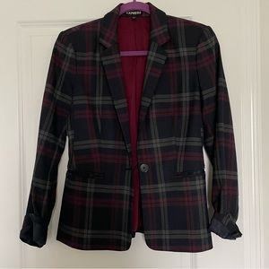 Express Blazer - Navy plaid - 4